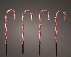 LED Zuckerstange Outdoor 1,7x300x25cm 4er Set