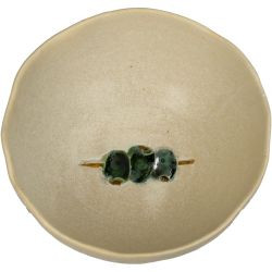Schale Olives Steinzeug grün 15,5x15,5x6,5cm