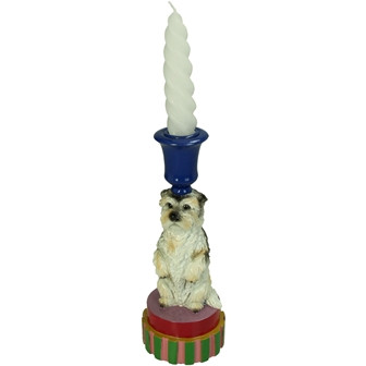 Kerzenständer Polyresin multi 8,5x8,5x21cm