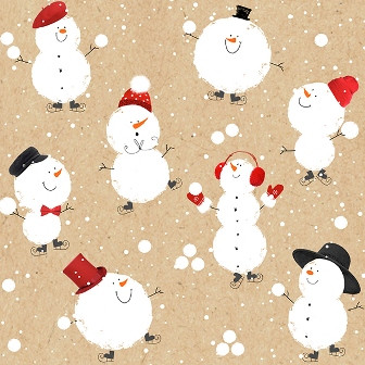 Serviette Atelier 33x33cm Atelier Winter Fun