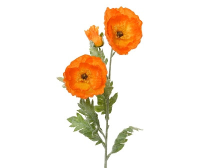 Mohn am Stiel orange 21x9x106cm