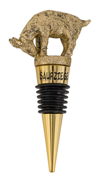Flaschenverschluß Ziege Poly gold 5x2,3x10cm