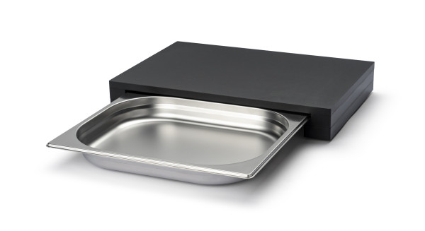 Schneidebrett mit Schublade Duracore schwarz 39x27x5cm