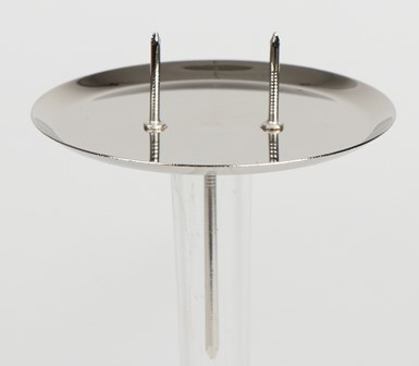 Adventskranzkerzenhalter silber glanz 10cm 4Stück