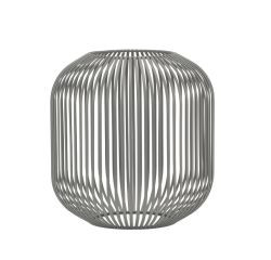 Laterne Metalll "Lunaro" grau, Größe L: 26,8x26,8x27,8 cm