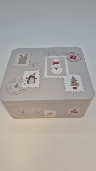 Gebäckdose Dear Santa eckig Größe L