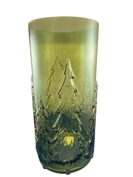 Vase Zylinder grün 15x32,5cm