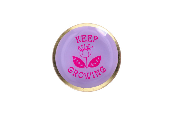 Glasteller Keep Growing rund lila13x1x13cm