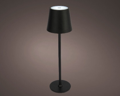 LED Tischlampe schwarz 11x37cm
