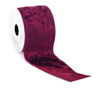 Band VELVET SATIN 70mmx3m Fb.22 wine red