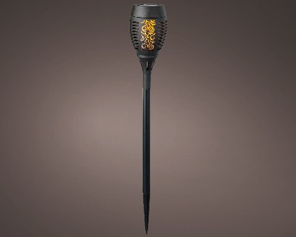 Solar Fackel schwarz Flacker-Effekt 10x49.5cm