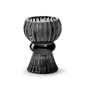 Kerzenhalter Glas smoke 8x6cm