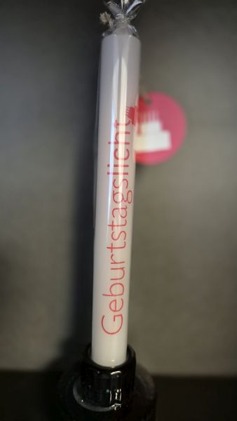 Kerze Geburtstagslicht rot