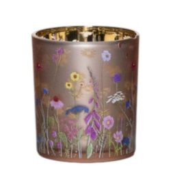 Teelichthalter wilde Blumen Hummel S 8cm