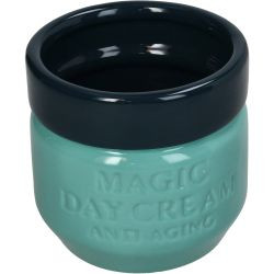 Pflanzentopf Magic Day Cream Feine Tonware Blue 10,4x10,4x10cm