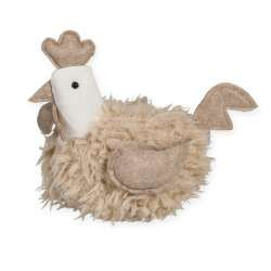 Aufsteller Huhn 22x15x21cm natur