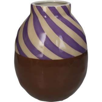 Vase gestreift Dolomite multi 16x16x21cm