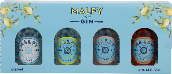 Gin Set Malfy Range 41%vol.,4x0,05L