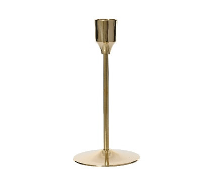 Kerzenhalter Messing gold 7x20.5cm