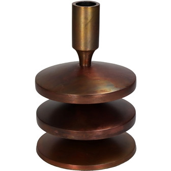 Kerzenhalter Alu 11,5x11,5x17,5cm bronze