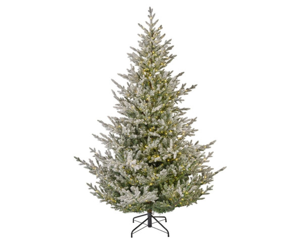 Baum Tanne mit LED beschneit grün/ weiß/ warm weiß dia127.00-H180.00cm-700L