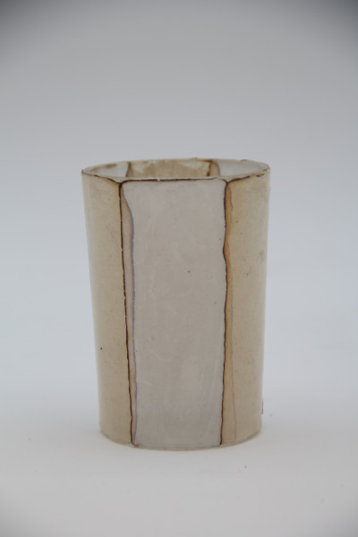 Votiv Glas creme/weiss 6x6x8cm