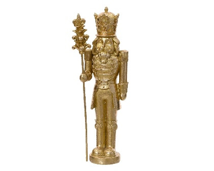 Nussknacker gold 6.5x7.5x26cm