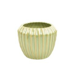 Topf Meso Steinzeug Vintage-Grün 12x14cm