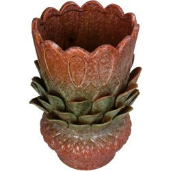 Vase Steingut terra 18x18x27,5cm