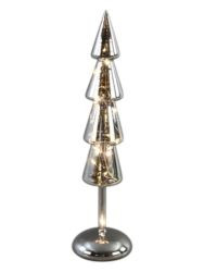 Tannenbaum grau m.LEDx10, H36,5cm