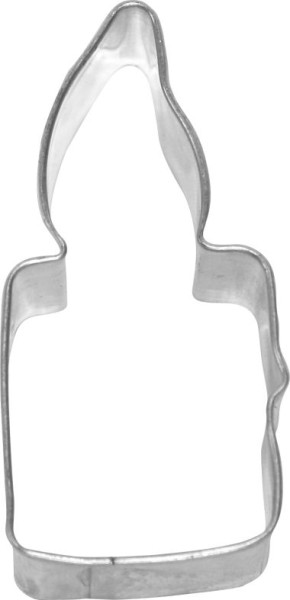 Ausstechform Kerze 7cm, Edelstahl PG rot