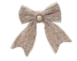 Schleife Tweed Polyester 2,5x11x14cm