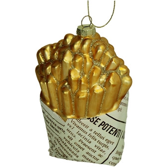 Hänger Pommes Frites Glas multi 12,5cm