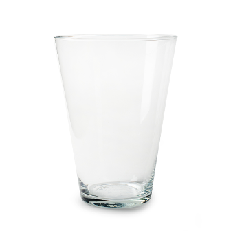 Vase konisch klar 25x19cm