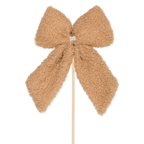 Stecker Schleife Teddyfell natur