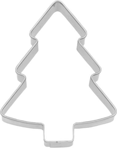 Ausstechform Tannenbaum 6cm, Edelstahl PG rot