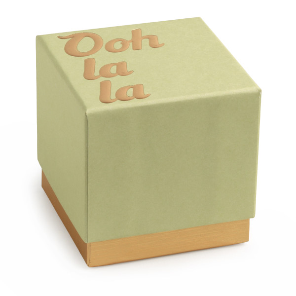 Box OOH LA LA 8x8x8cm hellgrün