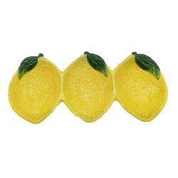 Teller Snackschälchen Zitrone 25x12cm