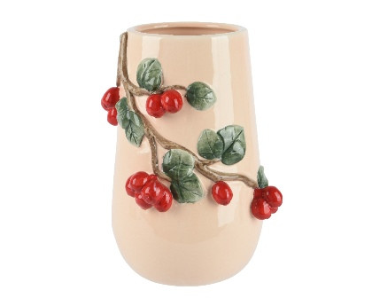 Vase Dolomite beige 15.6x22cm