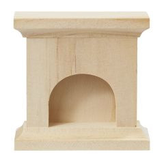 Kamin Mini Holz natur 6,5x6,7x2,2cm