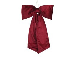 Schleife rot Polyester samt 9x48x80cm