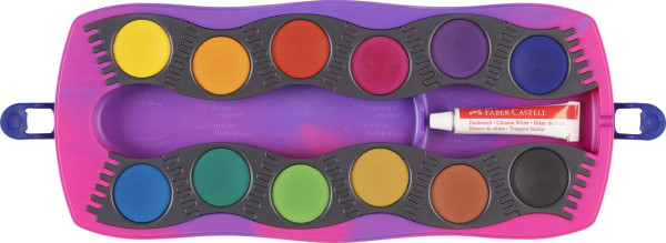 Faber-C. Farbkasten Connector 12 Farben Edition Einhorn