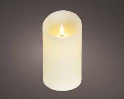LED Kerze creme 13,5x7,5cm