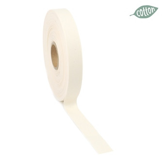 Band COTTON PLAIN 25mmx50m Fb.70 creme