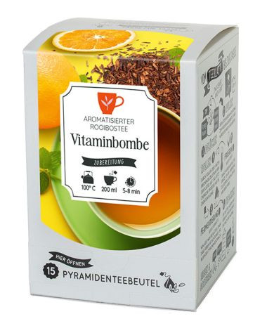 Pyramidenbeutelbox Vitaminbombe Arom.Rooibostee 15 Btl.