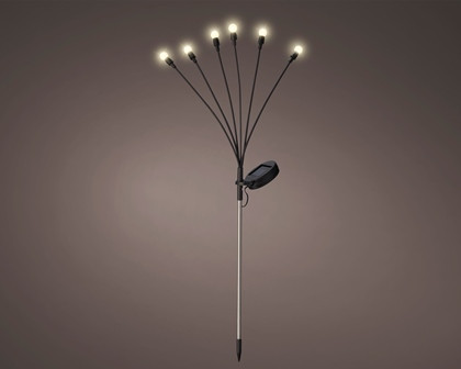Solar Stabbeleuchtung schwarz warm weiss 70cm