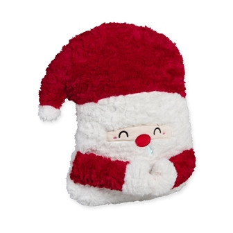 Kissen Nikolaus rot/weiß 34x37cm