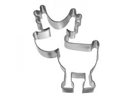 Ausstechform Rudolf 9cm, Edelstahl PG blau