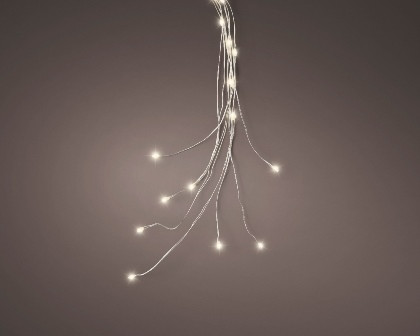 Micro LED silber/warmes weiss Bündel Indoor 110cm 96L