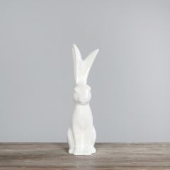 Hase Porzellan weiß 37cm